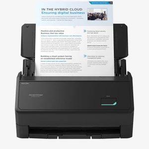 ScanSnap iX2400 Standard Edition one-touch document scanner converts paper documents into digital files quickly for home or office use